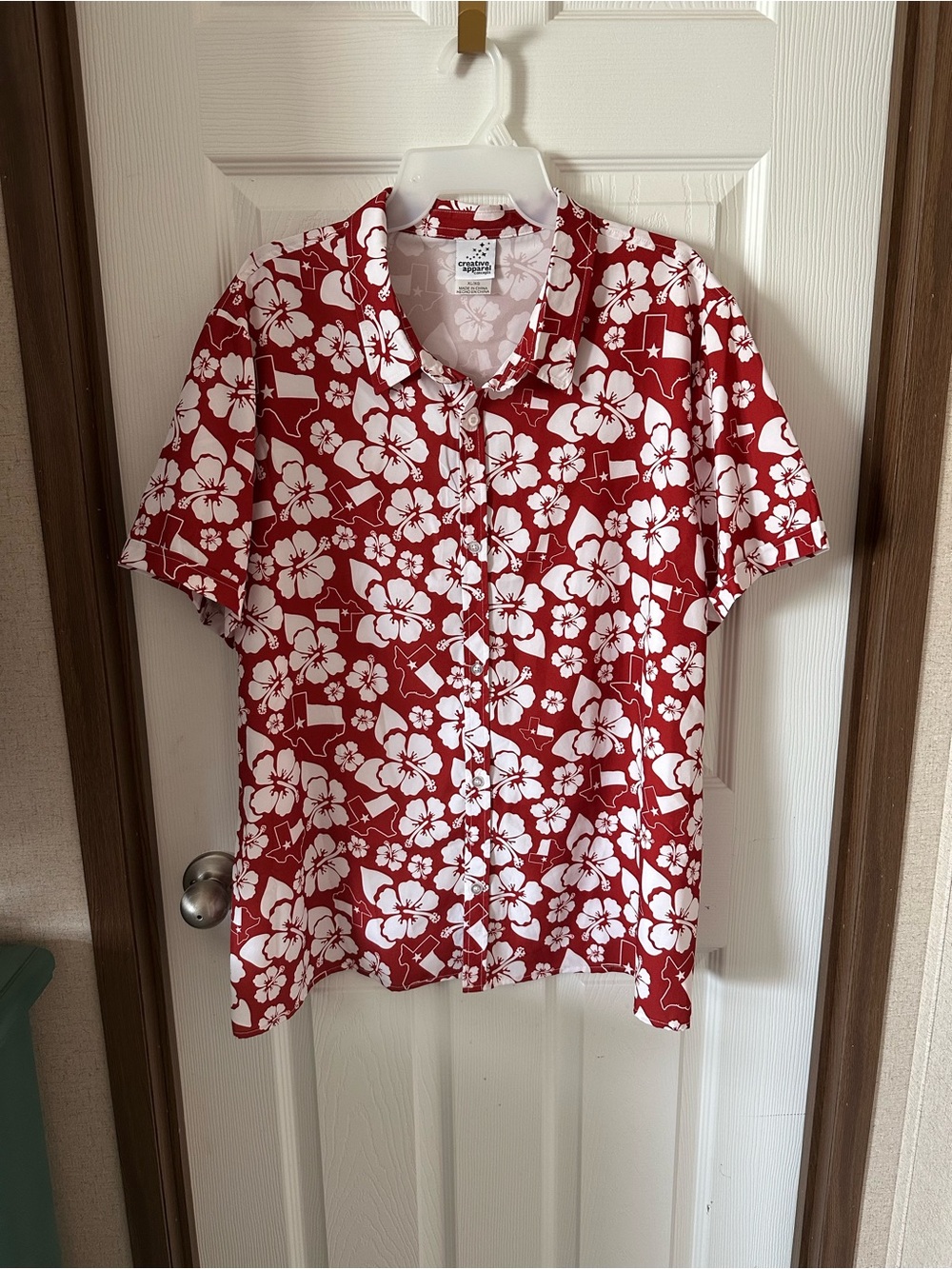 Creative Apparel Concepts Floral & Texas Button-up Shirt Mens XL